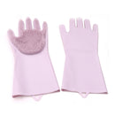 silicone cleaning brush scruber Scrubber Gloves Cleaning gloves for kitchen car pet bathroom