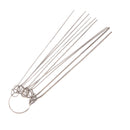 Guitar Frets Nut Slotting Tool Kit Tools Saw Rods Slot Filing Set for Professional Guitar Accessories Without Flat File
