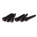 6 Pieces Acoustic Guitar Bridge Pins String End Pegs with White Dot