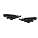 6 Pieces Acoustic Guitar Bridge Pins String End Pegs with White Dot