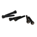 6 Pieces Acoustic Guitar Bridge Pins String End Pegs with White Dot