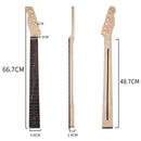 Wood Electric Guitar Neck Fingerboard DIY Musical Instrument Parts