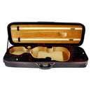 4/4 Full Size Violin Case, Professional Violin Hand Case with Hygrometer, Lightweight Portable Carrying Bag with Backpack Straps, Black