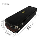 4/4 Full Size Violin Case, Professional Violin Hand Case with Hygrometer, Lightweight Portable Carrying Bag with Backpack Straps, Black