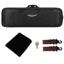 Waterproof 4/4 Full Size Violin Case, Professional Violin Hand Case with Hygrometer, Lightweight Portable Carrying Bag with Backpack Straps, Black