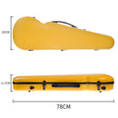 Violin Storage Bag Hard Case Box for 4/4 Full Size Violin Accessory, Yellow