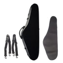 Professional Violin Case 4/4 Full Size, Black Violin Hard Case with Hygrometer, Adjustable Straps