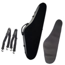 Professional Violin Case 4/4 Full Size, Black Violin Hard Case with Hygrometer, Adjustable Straps