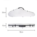 Violin Hard Case 4/4 Full Size Composite Carbon Fiber with Hygrometer