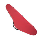 Triangular Carbon Fiber Violin Storage Case 4/4 Full Size, Backpack Style, Frosted Red