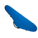 Triangular Violin Hard Case 4/4 Full Size Carbon Fiber, Built-in Hygrometer Frosted Blue