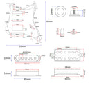 Prewired Pickguard Guard Plate with SSH Pickup for Electric Guitar