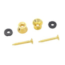 2 Pieces Metal Strap Lock Screw Button for Acoustic Electric Guitar