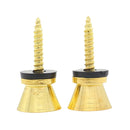 2 Pieces Metal Strap Lock Screw Button for Acoustic Electric Guitar