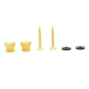 2 Pieces Metal Strap Lock Screw Button for Acoustic Electric Guitar