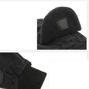 Fleece Warm Gloves Men's Flip Finger Plus Velvet Thick Fingerless Touch Screen Motorcycle Gloves Winter Warmer