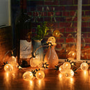 Battery Powered Metal Pineapple Shaped Warm White Indoor LED Fairy String Light for Christmas patio