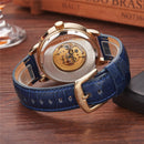 OULM 3688 Genuine Leather Automatic Mechanical Watch Business Style Male Wrist Watch