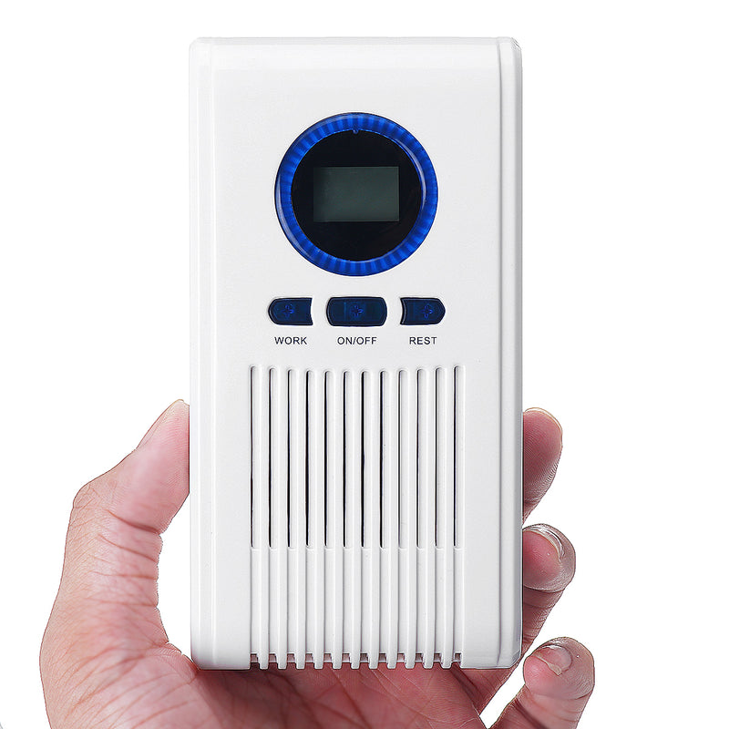 Plug-In Air Purifier Ozone Generator Sterilizer Industrial Grade Odor Remover 100mg/h With LED Display & Timing Function