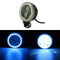 9V-30V 12V Round LED Hi/Lo Beam Work Light With RGB Angel Halo Spot Headlight