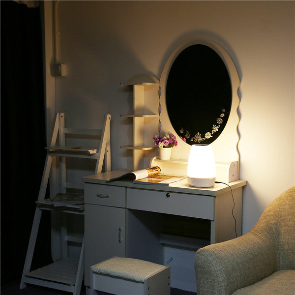 GLIME Wake up Light Sunrise Simulation Alarm Clock Lamp bluetooth Speaker Colorful Night Light