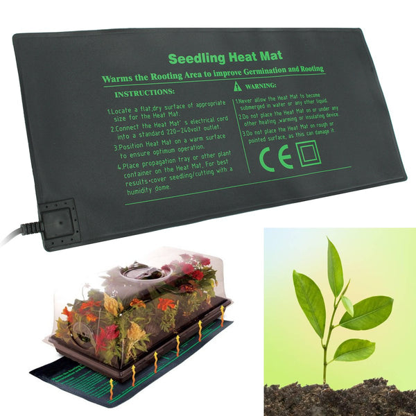 110V/220V 24X52cm Seedling Heat Mat Seeds Starter Germination Propagation Clone Waterproof