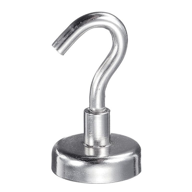 6pcs 25mm Rare Earth Neodymium Magnet 22kg Magnetic Hanging Hooks Holder