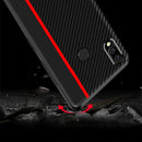 Bakeey Shockproof Carbon Fiber Soft Silicone Edge PU Leather Protective Case for Xiaomi Redmi Note 7 / Redmi Note 7 Pro