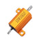 5pcs RX24 10W 10R 10RJ Metal Aluminum Case High Power Resistor Golden Metal Shell Case Heatsink Resistance Resistor