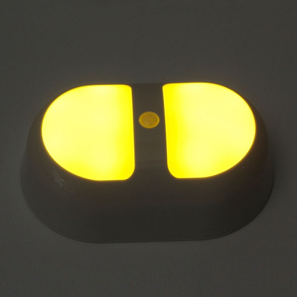 LED Night Light Human Motion Induction Sensor Control Lamp Battery For Bedroom Bathroom