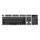 104 Key Wired PUNK Backlight Adjust RGB LED Backlit Ergonomic Gaming Keyboard for PC Laptop