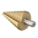 Drillpro 10-45mm HSS Step Drill Bit Titanium or Nitride Coating Cone Drill Bit Hole Cutter