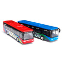 Red/Blue 15cm Alloy Pull Back Bus Bus Toys Car Model for Children