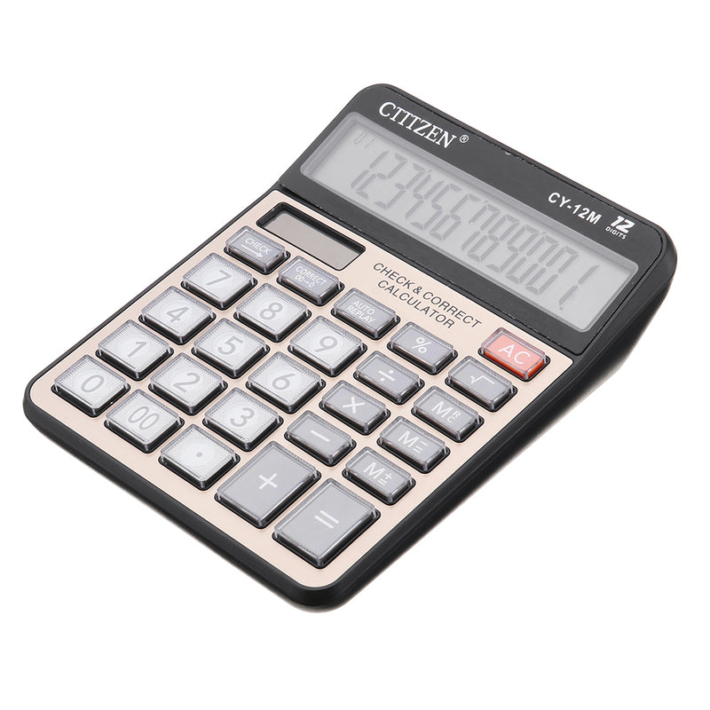 GTTTZEN CY-12M Dual Power Calculator Electronic  Calculator 12 Digits Computer Keys Computer Office