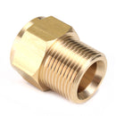 M22 Brass Pressure Washer Adapter Male to Female Outlet Hose Coulper Fitting
