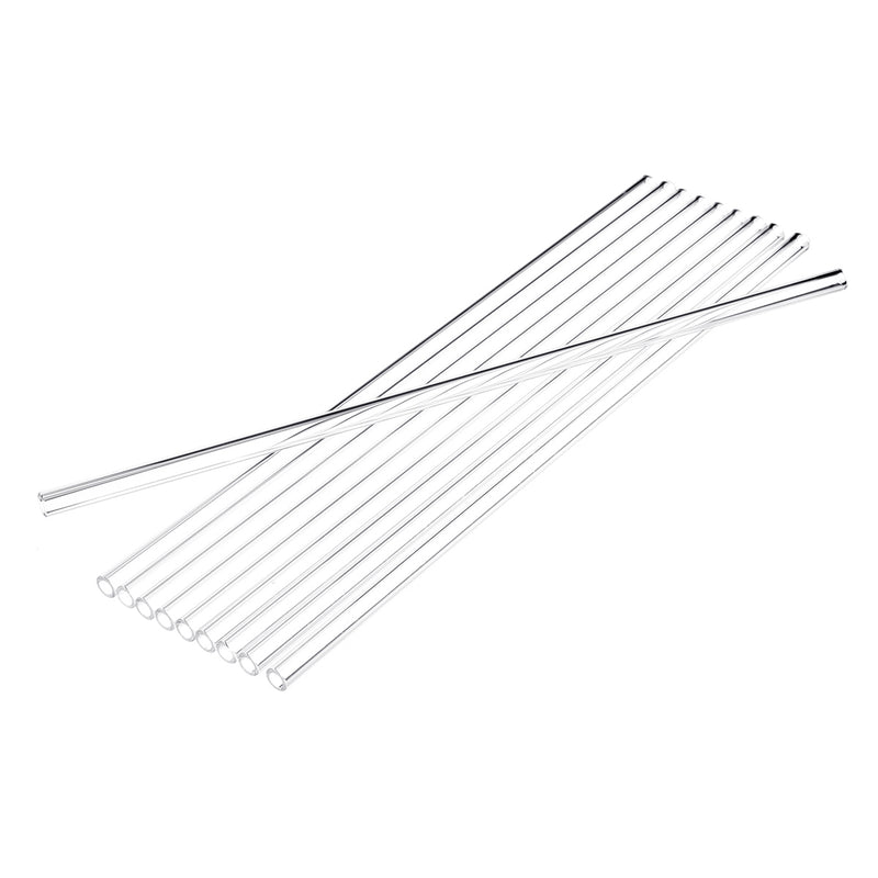 10Pcs 300x7x1mm Length 300mm OD 7mm 1mm Thick Wall Borosilicate Glass Blowing Tube Lab Factory School Home Tubes