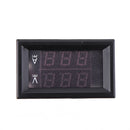 DC 0-300V 500A Voltage Current Panel Meter Digital Blue Red Dual LED Voltmeter Ammeter With 500A/75mV Shunt