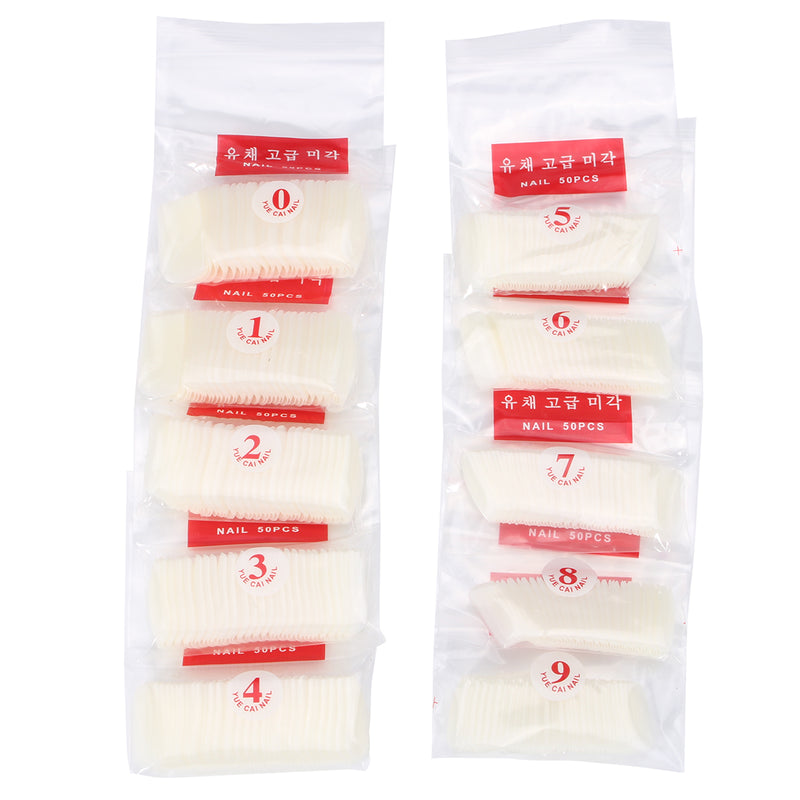 Adjustable Training Hand Model Flexible Nail Art Practice Finger Trainer 500 Piece Nail Tips