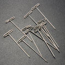 50pcs Stainless Steel T Pin DIY Modelling Brooch Badge Sewing Crafts 38mm Length