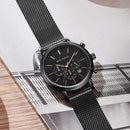 MINI FOCUS MF0297G Fashion Men Calendar Crystal Glass Full Steel Quartz Watch