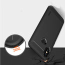 Mofi Carbon Fiber Shockproof Silicone Back Cover Protective Case for Xiaomi Mi Max 3