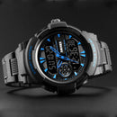 SKMEI 1320 Dual Display Digital Watch Men Chronograph Alarm Watch Fashion Waterproof Sport Watch