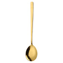 Golden Stainless Steel Spoon Fork Straw Set Chopsticks with Cleaning Brush