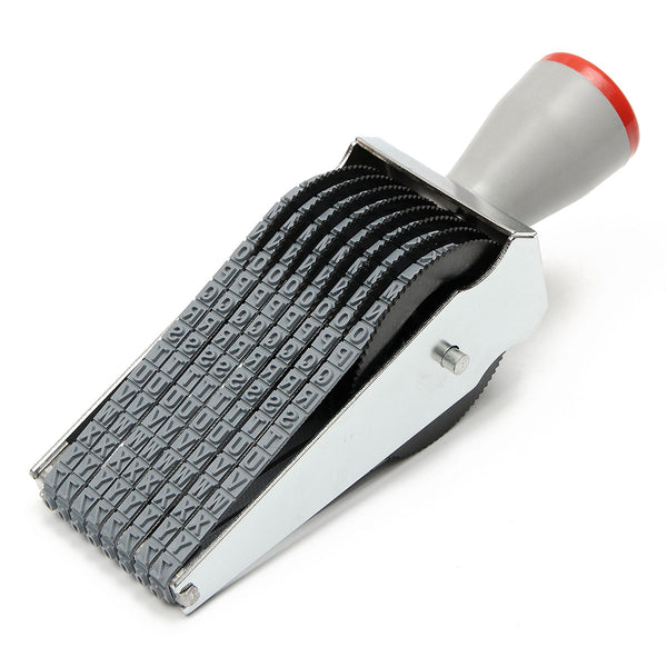 8 Digit Rubber Rolling Stamp English Alphabet Letter Number Symbol Rolling Wheel Stationery DIY