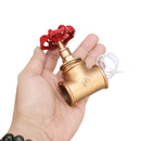Vintage Steampunk 3/4'' Stop Valve Light Switch Red Handle W/ Wire For Pipe Lamp