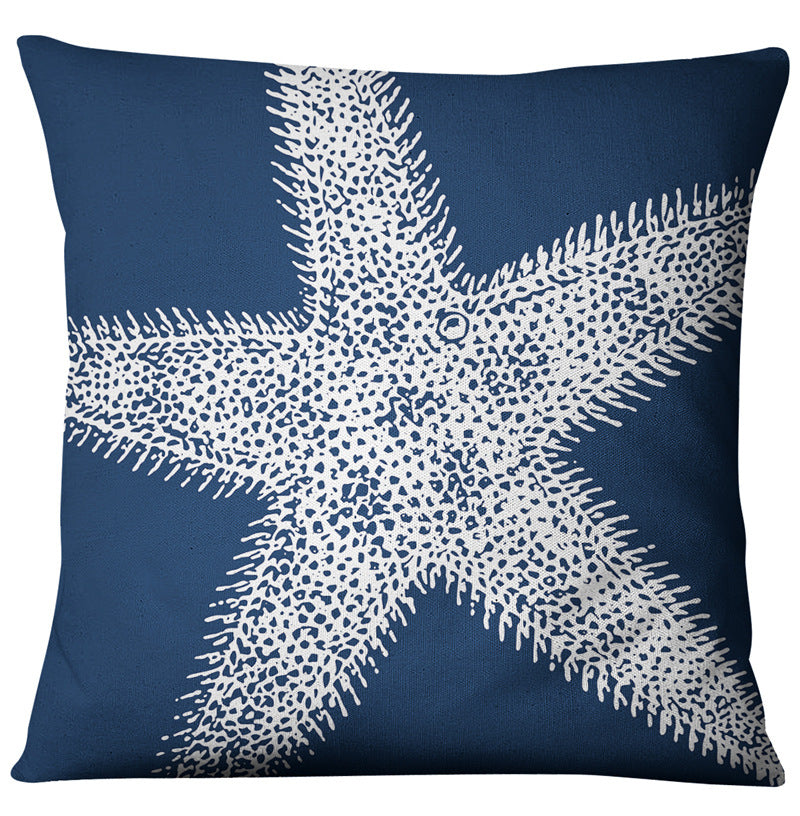 Compass American Ocean Style Linen Pillow Case Home Fabric Sofa Mediterranean Cushion Cover