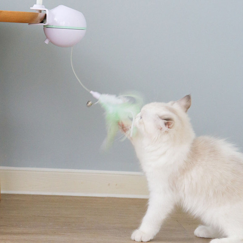 USB Electric Pet Cat Toy LED Irregular Laser Funny Cat Stick Home Pets Funny Pet Toys with Replacebale Feather