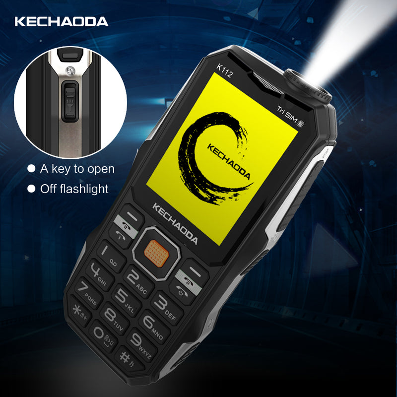 KECHAODA K112 2.4 Inch 3200mAh Power Bank With FM Flashlight Dual Camera 3 SIM Card 3 Standby Feature Phone