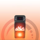 XMUND SH04 500W 220V-240V Wall-mounted Heater Temperature Display Winter Warmer Desktop Heating Fan EU Plug With Remote Control