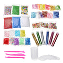 52 Pack Slime DIY Charms Supplies Kit Ball Beads Foam Sequins Tools Making Pack Children's Funny Toy